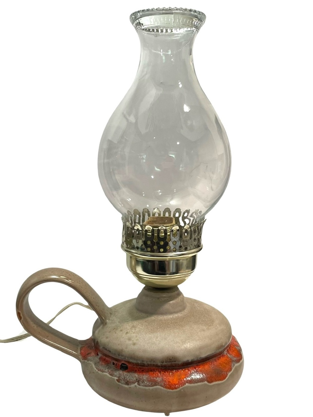 Vintage 1970s Laurentian Electric Lamp Made in Quebec, Canada - Lava Drip Glaze - Picture 3 of 13